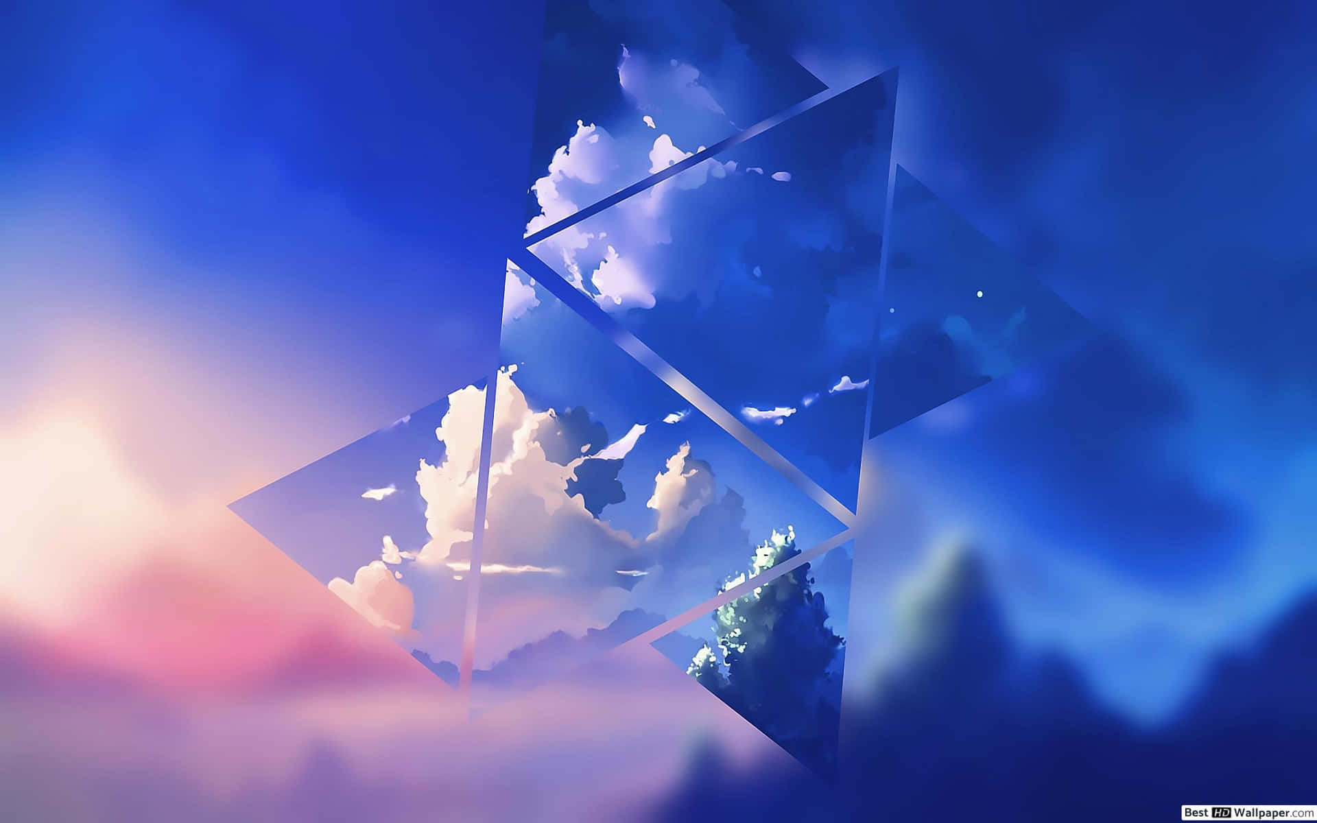 A Blue Sky With Clouds And A Blue Sky Background