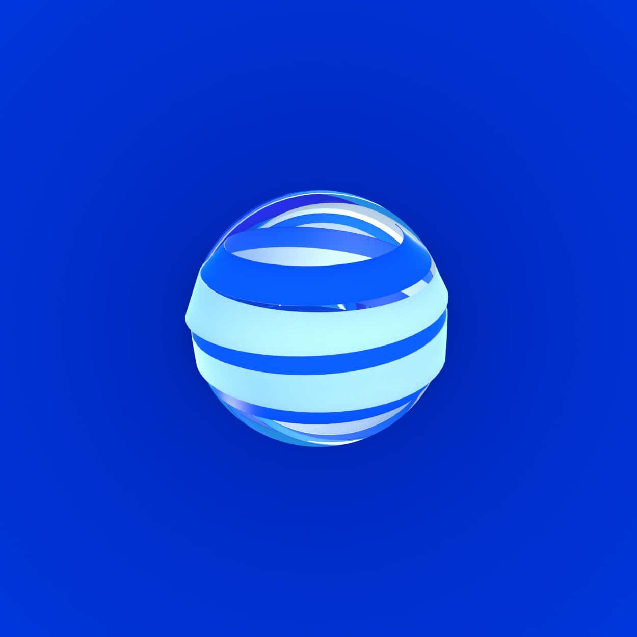 A Blue Sphere With A Blue Background Background