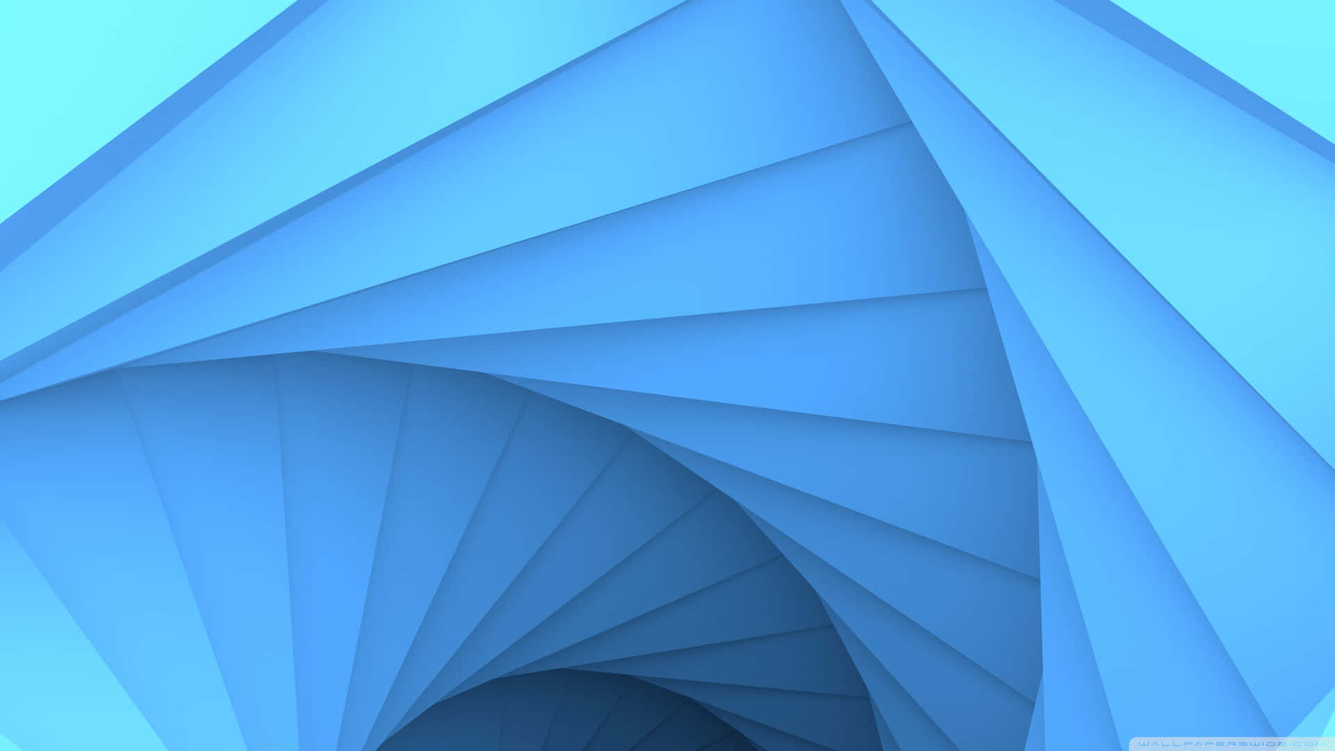 A Blue Spiral Wallpaper With A Blue Background Background