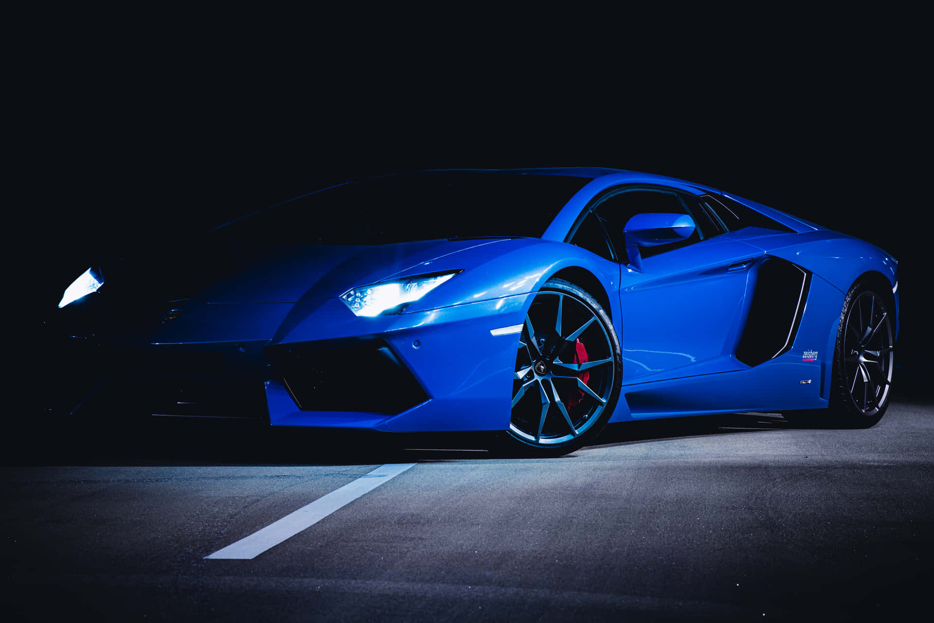 A Blue Sports Car Background