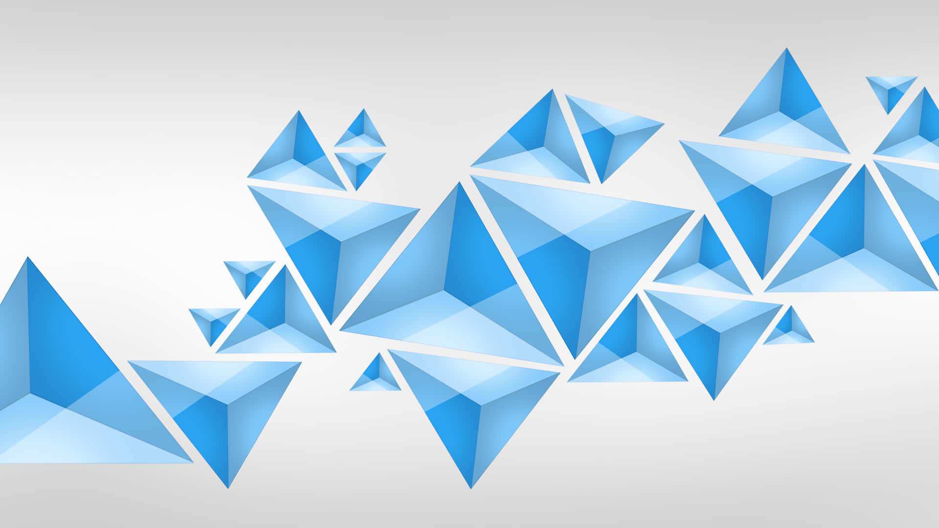 A Blue Triangle Background With Blue Triangles