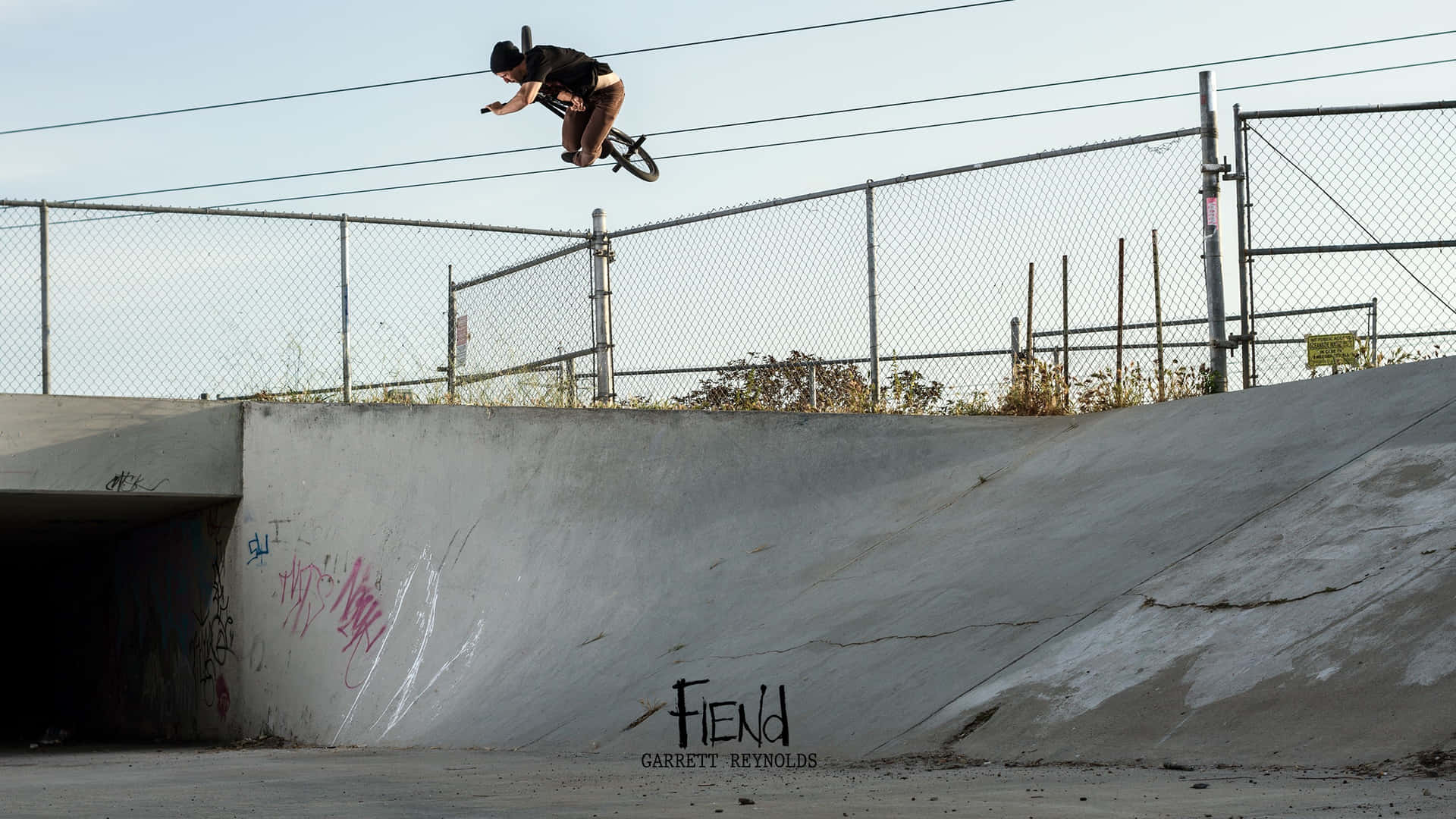 A Bmx Rider Getting Ready For A Big Ride