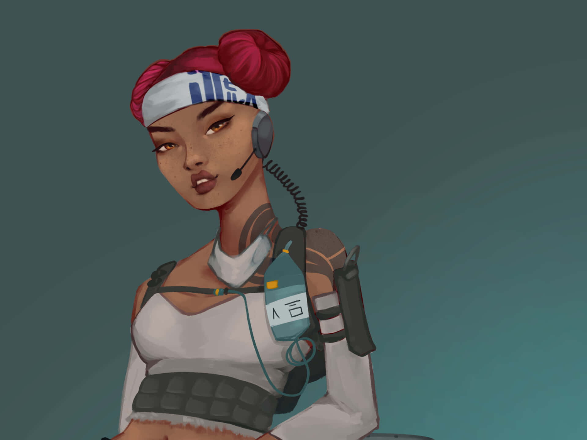 A Bold Healer - Lifeline Stands Out Among The Apex Legends. Background