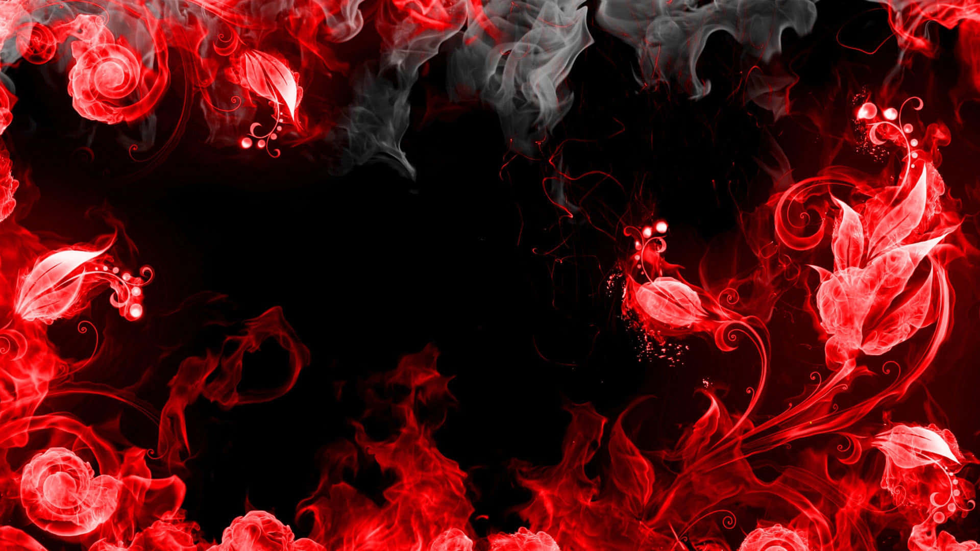 A Bold Red White And Black Abstract Art Background