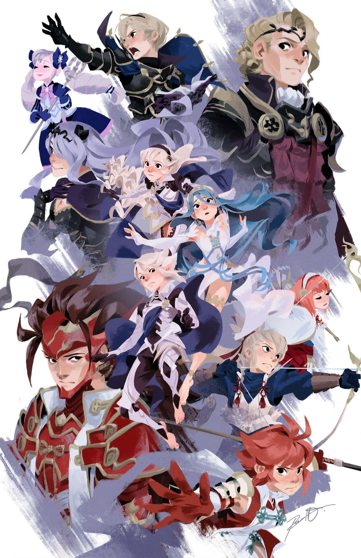 A Bold Warrior Takes Up Arms To Fight For The Future Of Fódlan In Fire Emblem Fates. Background