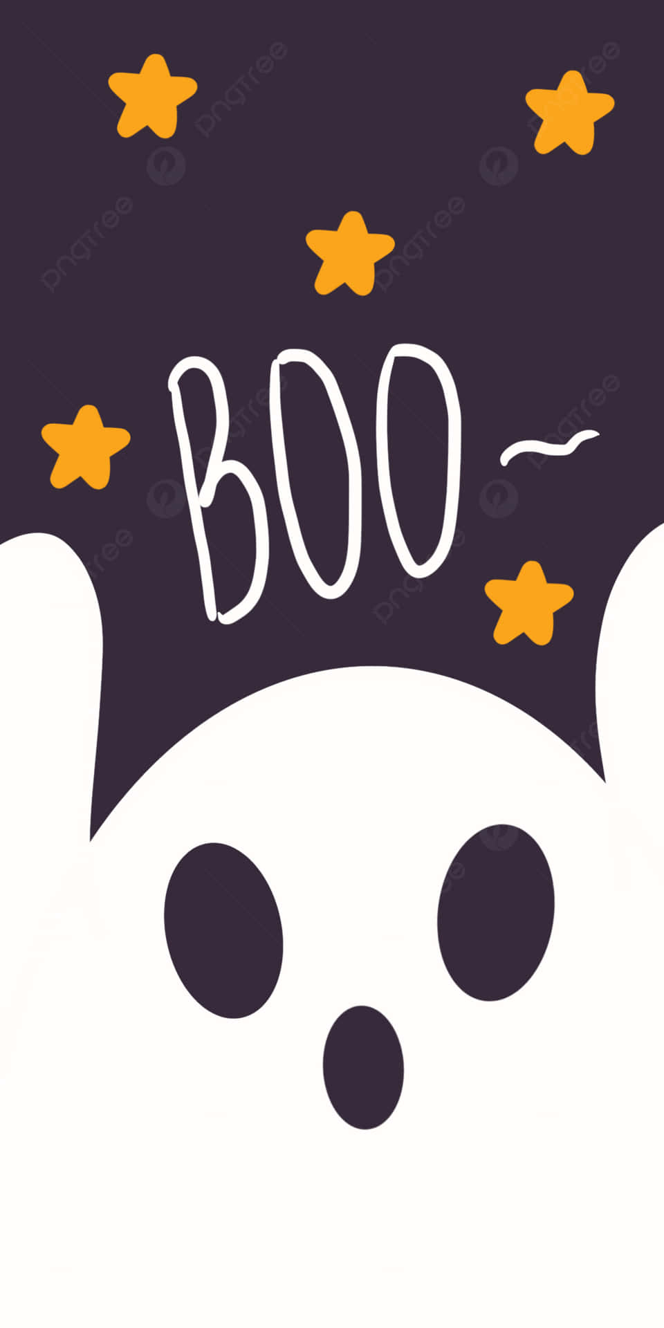 A Boo Bear With Stars On His Head Background