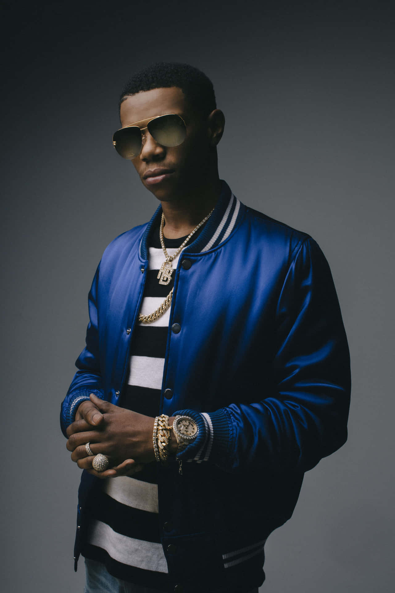 A Boogie Wit Da Hoodie Blue Jersey Jacket Background