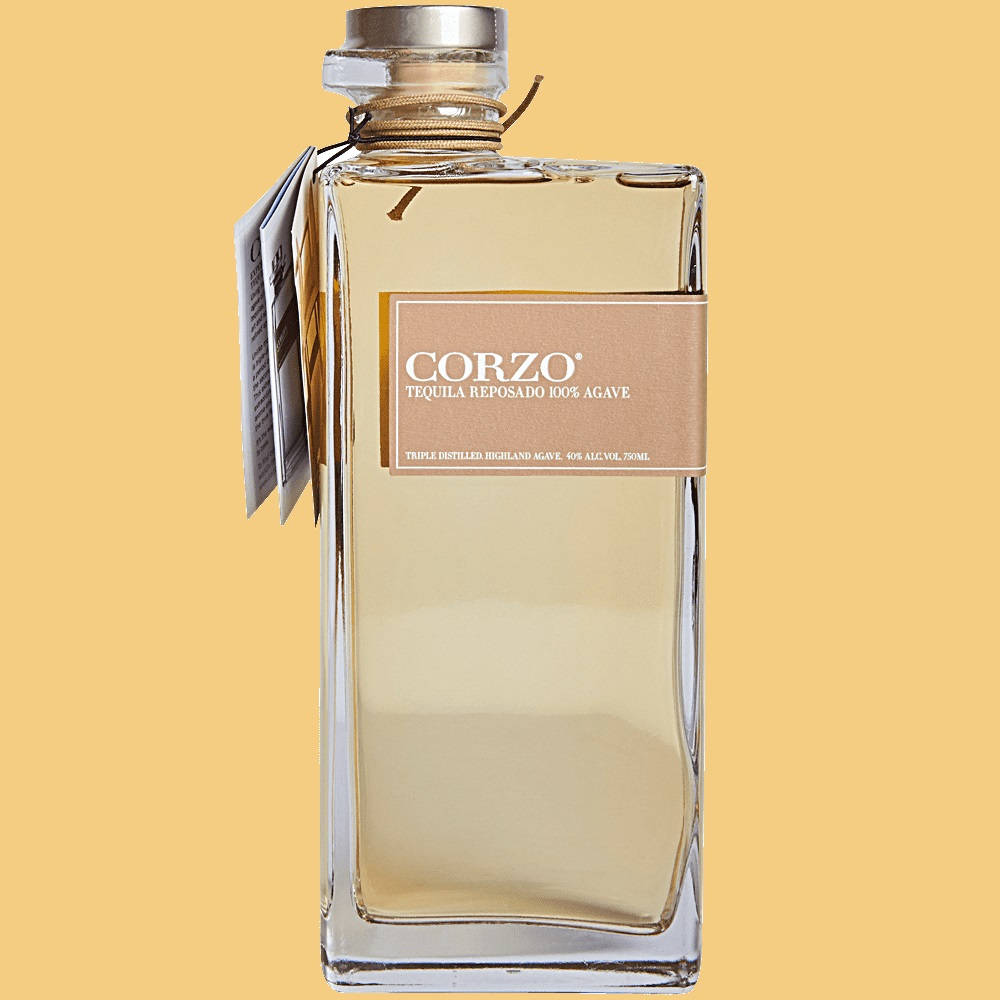 A Bottle Of Corzo Reposado Tequila Background