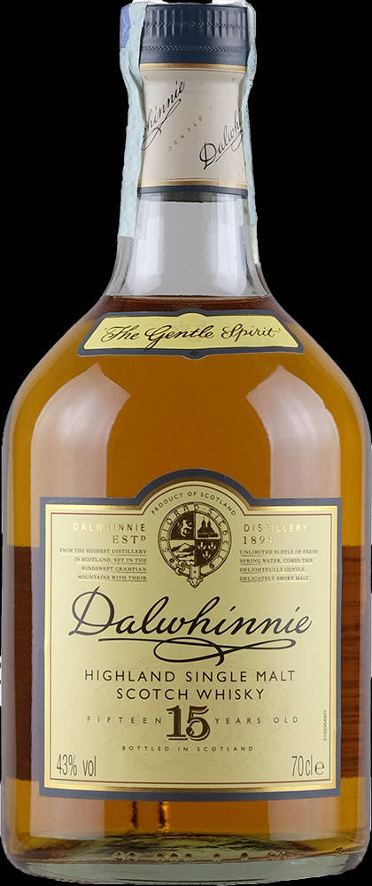 A Bottle Of Exquisite Dalwhinnie 15 Whisky Background