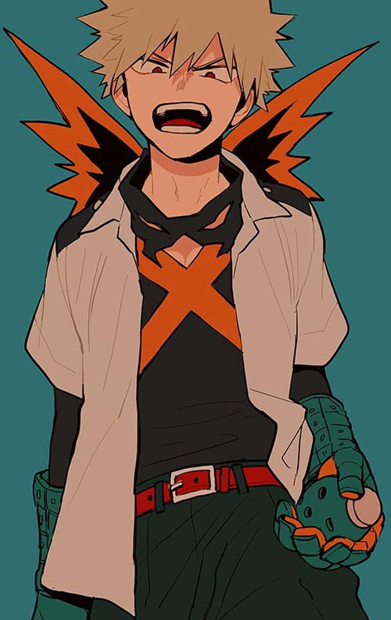 A Boy With A Black Shirt And Orange Hair Background