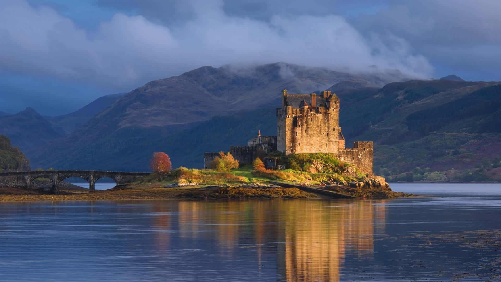 A Breathtaking Aerial View Of Scotland's Highlands Background