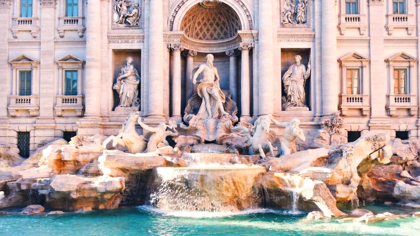 A Breathtaking, Serene View Of The Italian Mountains And Countryside