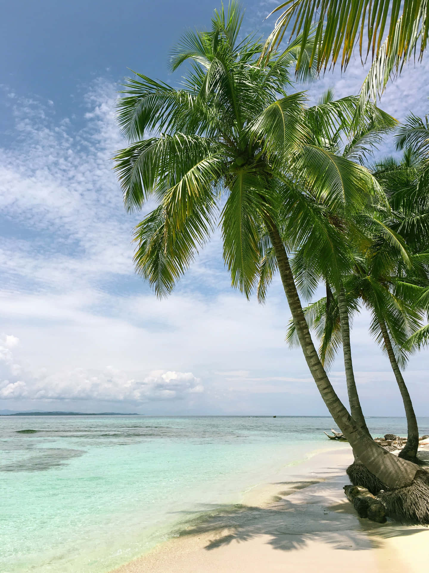 A Breathtaking View Of A Peaceful Pretty Beach Background