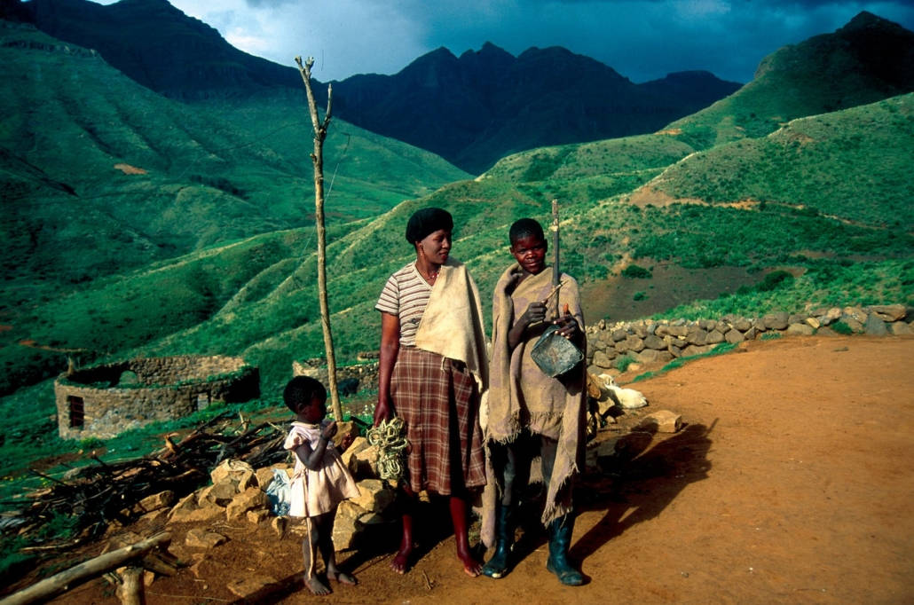 A Breathtaking View Of The Lesotho Mountains