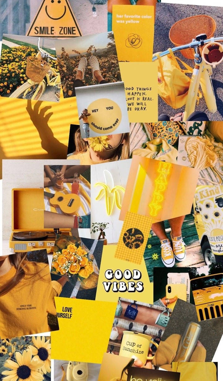 A Bright And Charming Cute Yellow Aesthetic Background