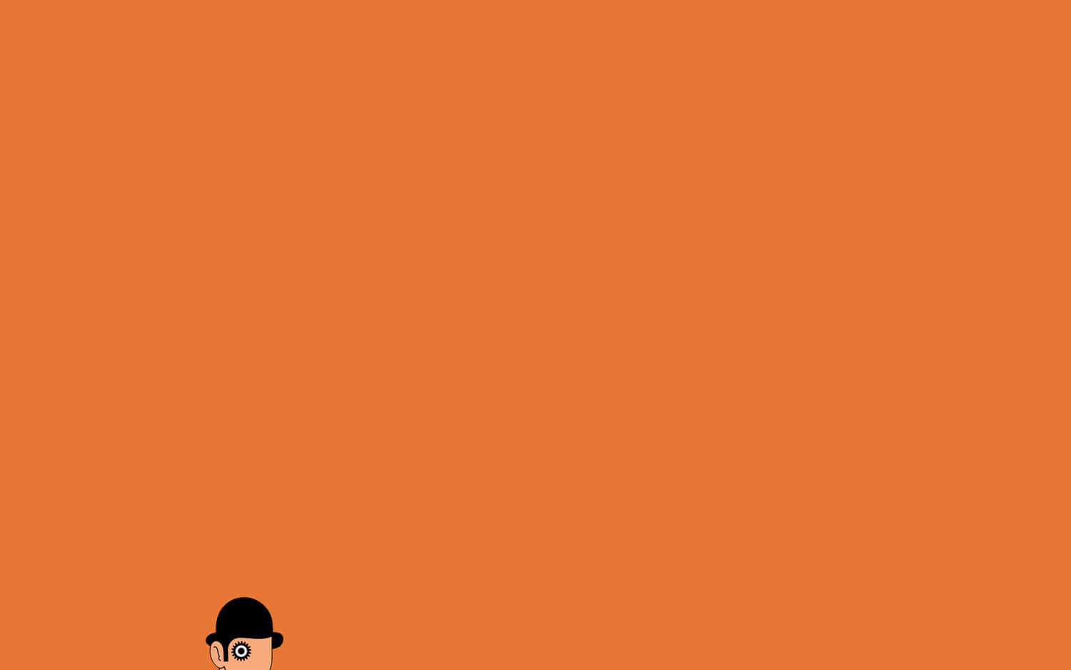 A Bright And Cheerful Orange Desktop Background