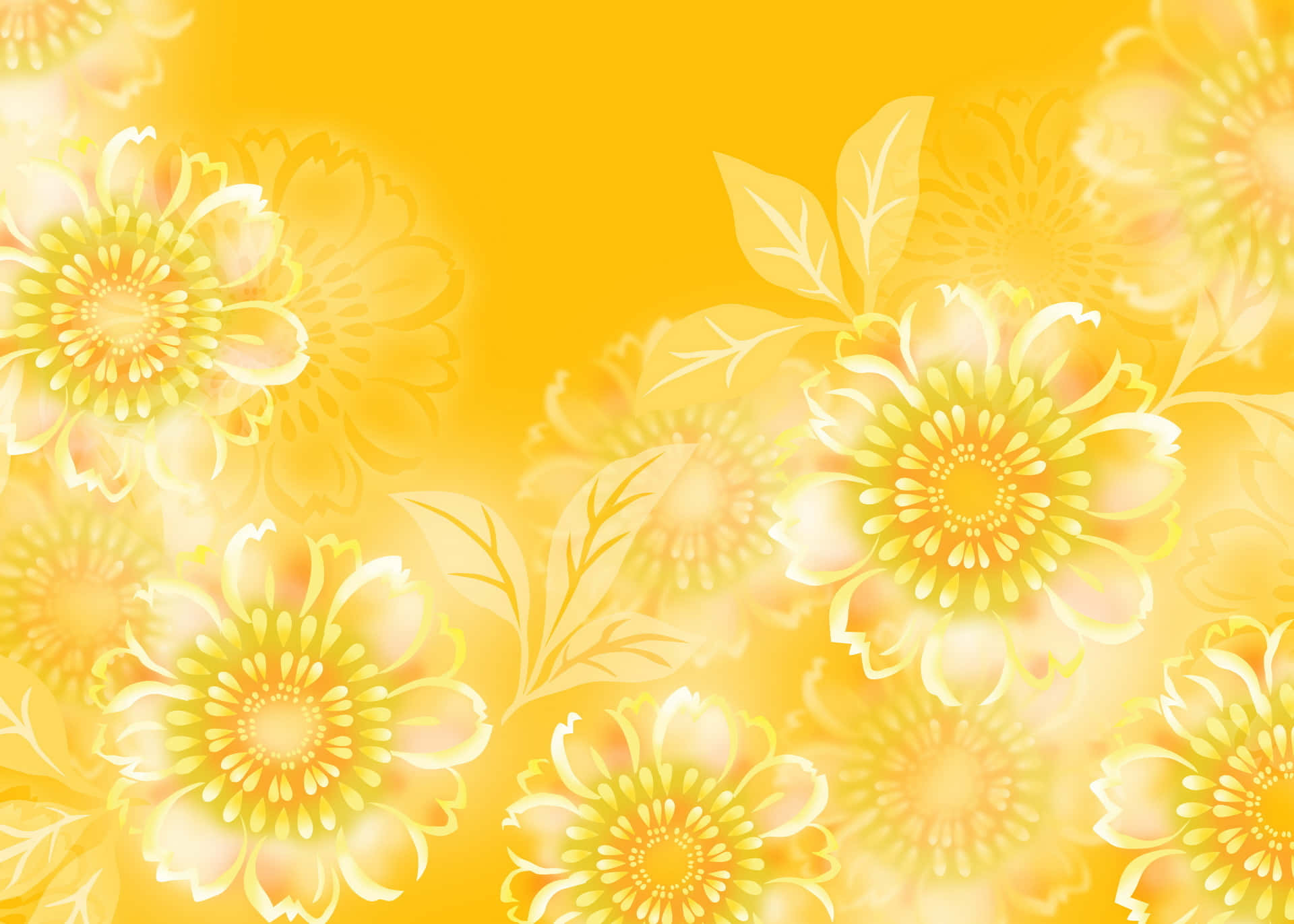 A Bright And Cheery Yellow Flower, Basking In The Sunlight Background