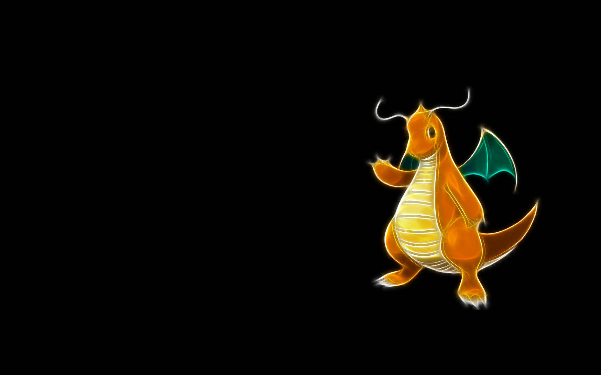 A Bright And Colorful Dragonite Background