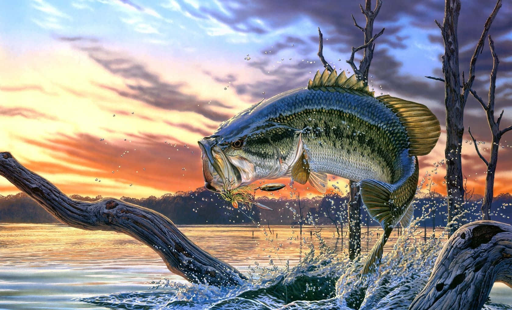 A Bright And Colorful Fish Swimming In The Depths Of The Ocean