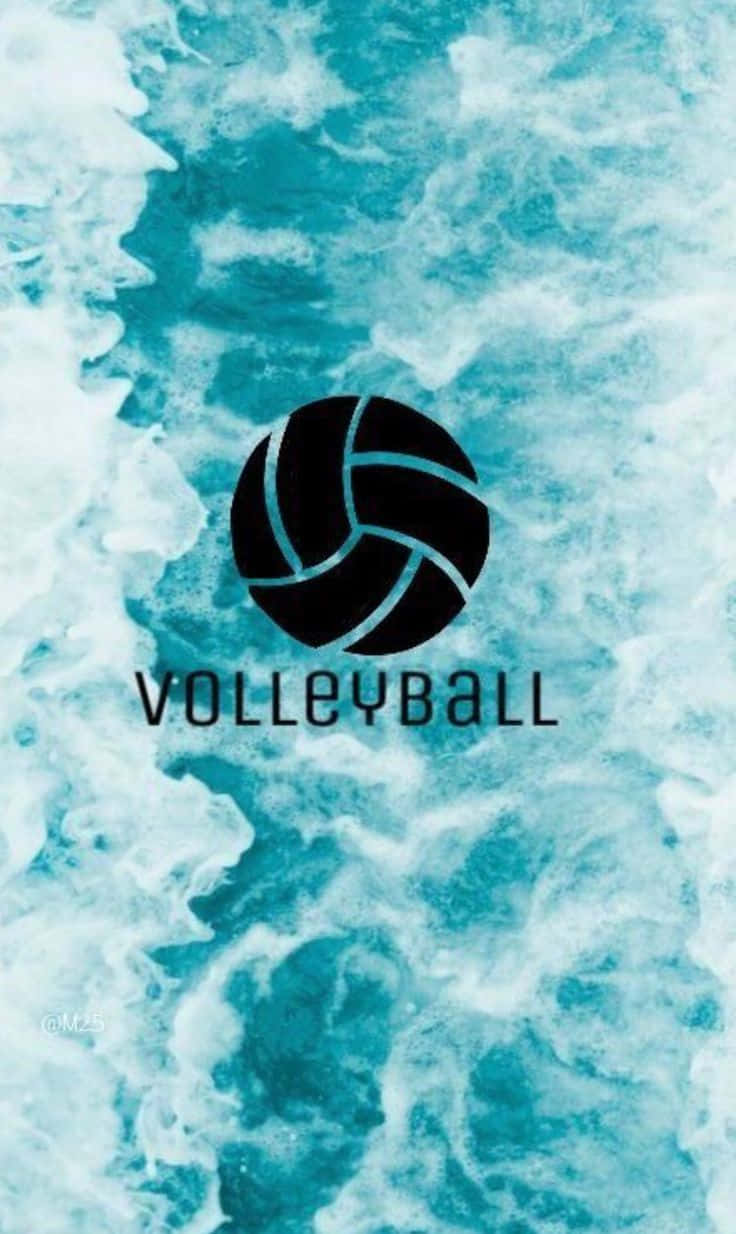 A Bright And Colorful Volleyball Ball Background
