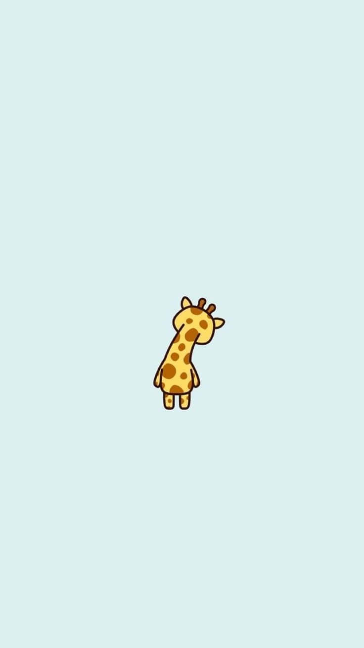 A Bright And Funny Giraffe, With A Big Smile And Amazing Pattern On His Neck