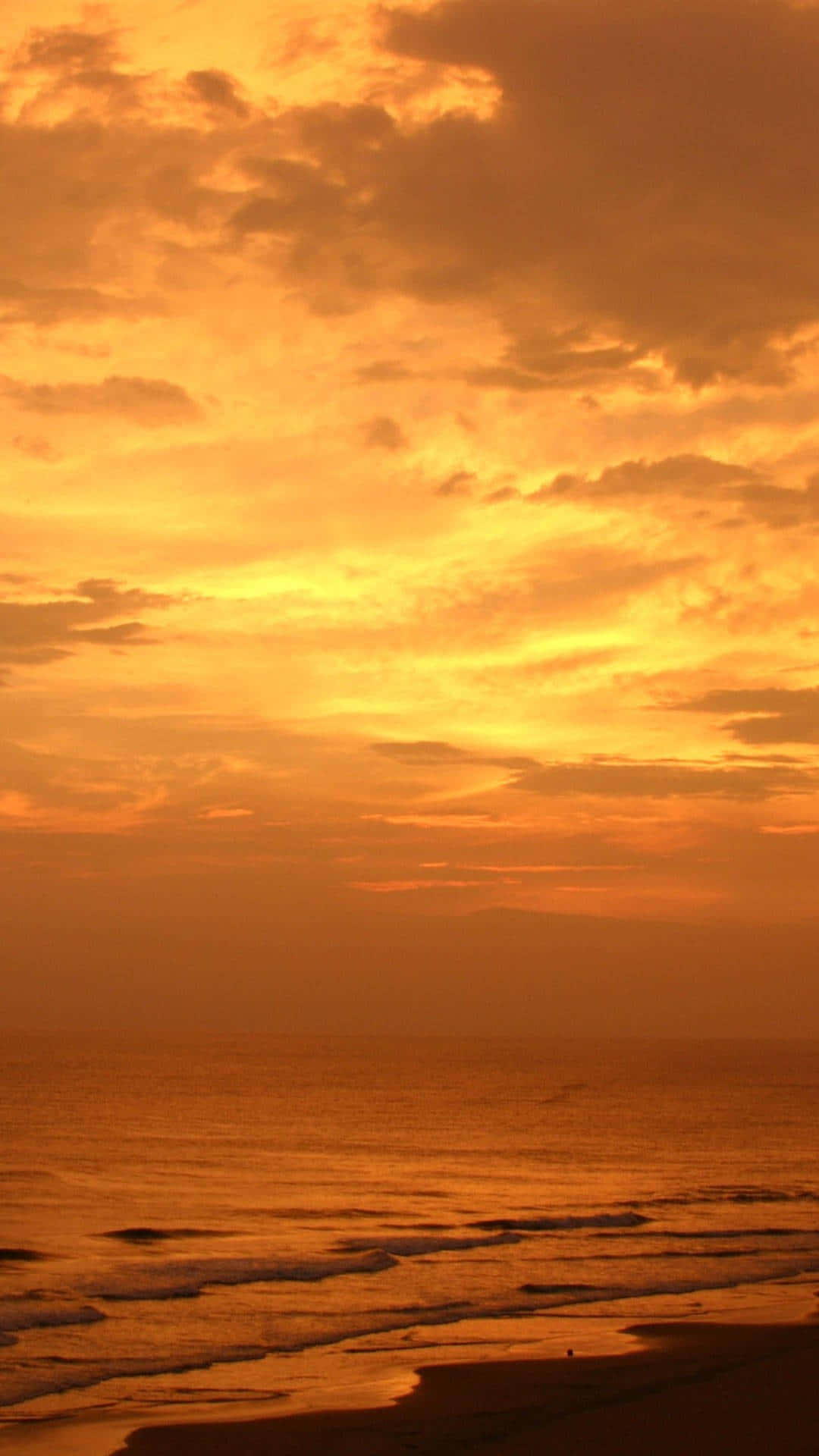 A Bright And Inviting Orange Light Background