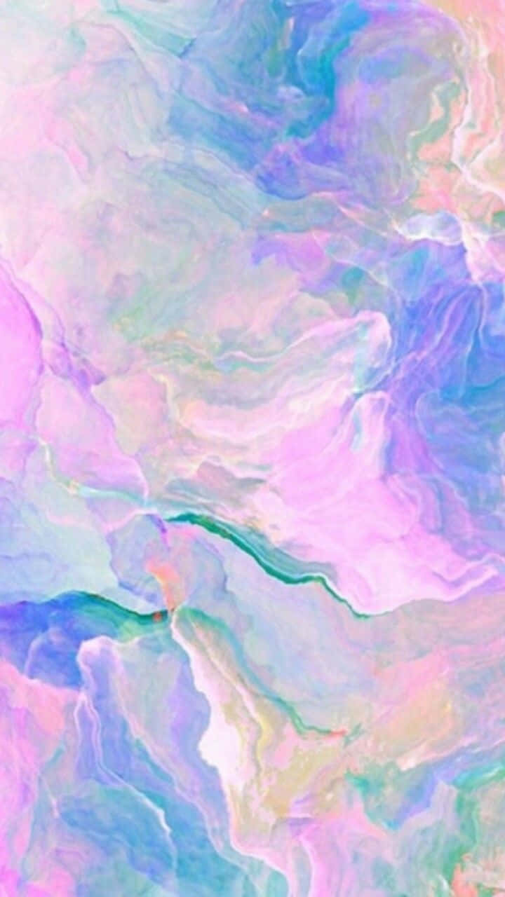 A Bright And Vibrant Pastel Tie Dye Wallpaper Background