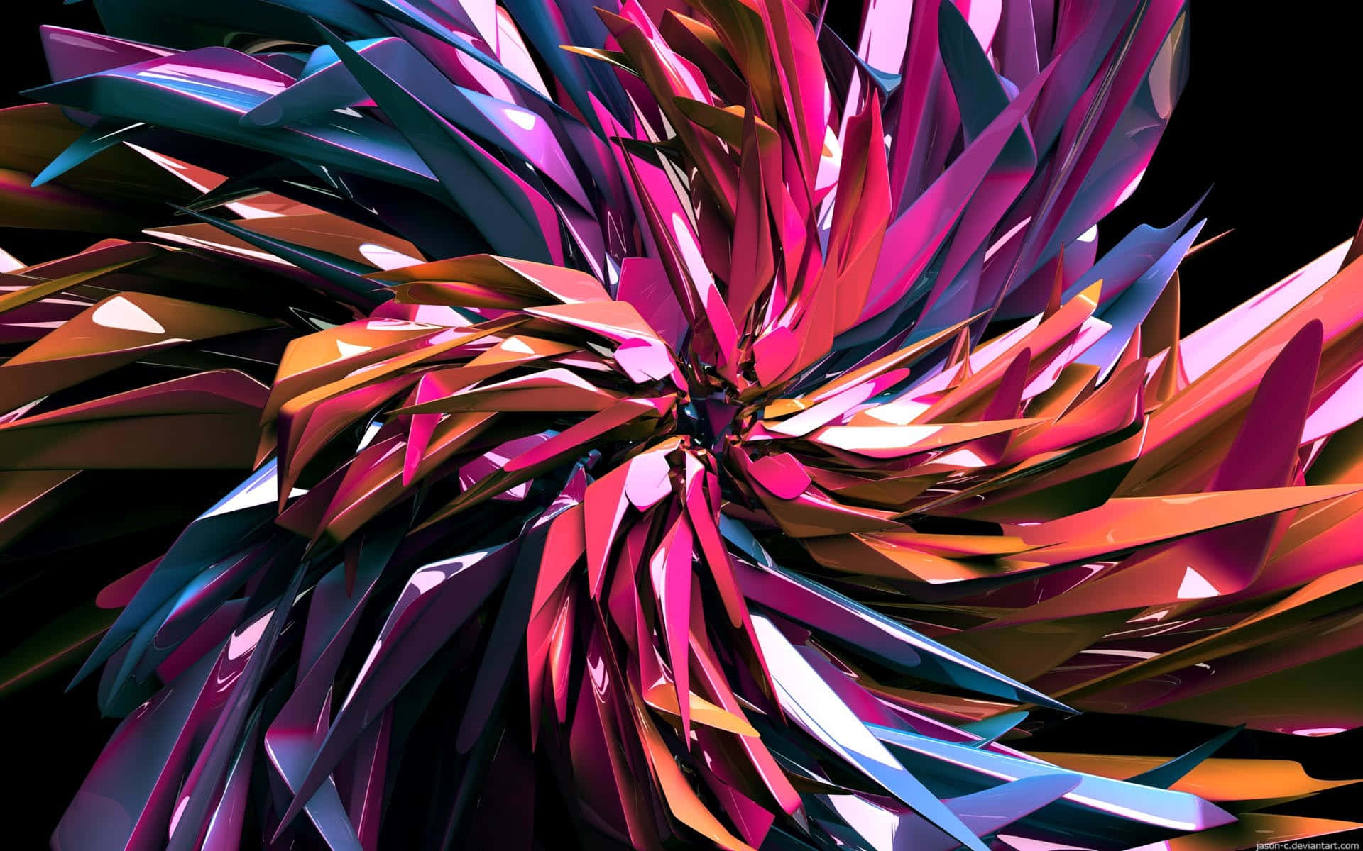 A Bright And Vivid Abstract Artwork Background