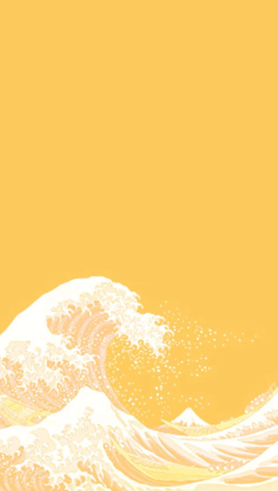 A Bright Light Yellow Color Brightening Up The Day Background