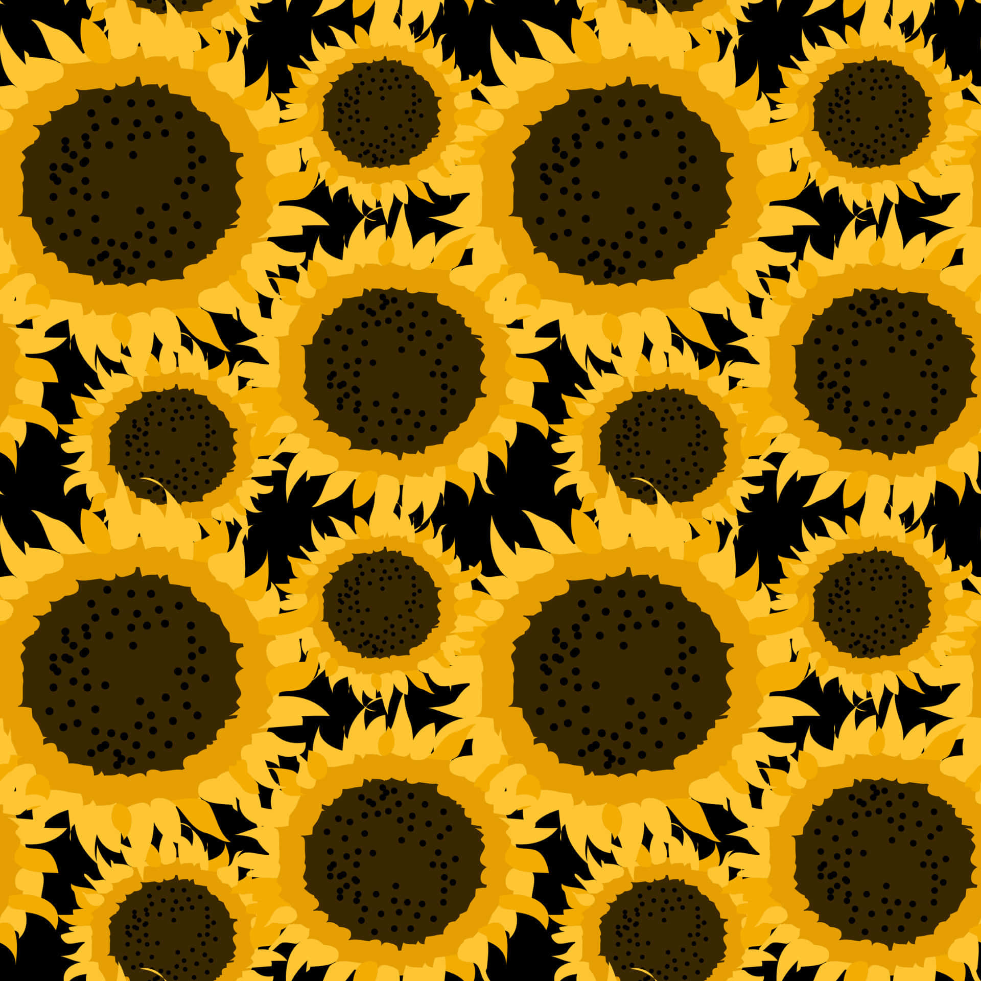 A Bright Yellow Sunflower Brings Summer Joy Background