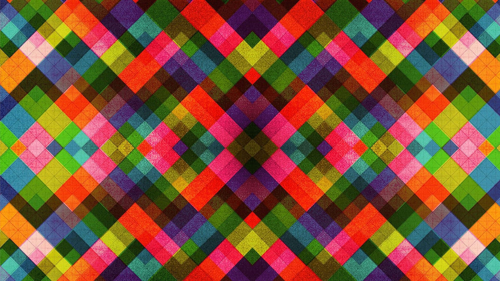 A Brightly Colored Geometric Pattern