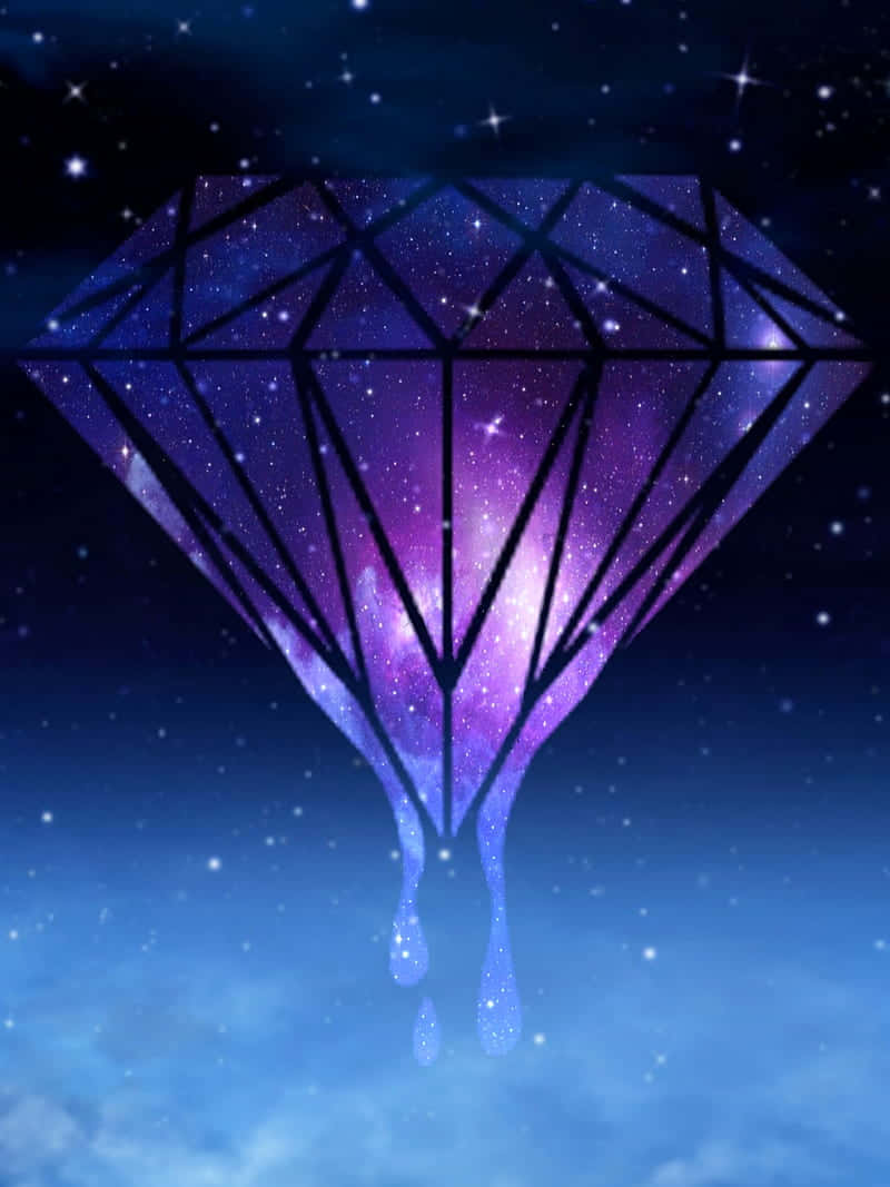 “a Brilliant Diamond Glittering In The Darkness Of Space” Background