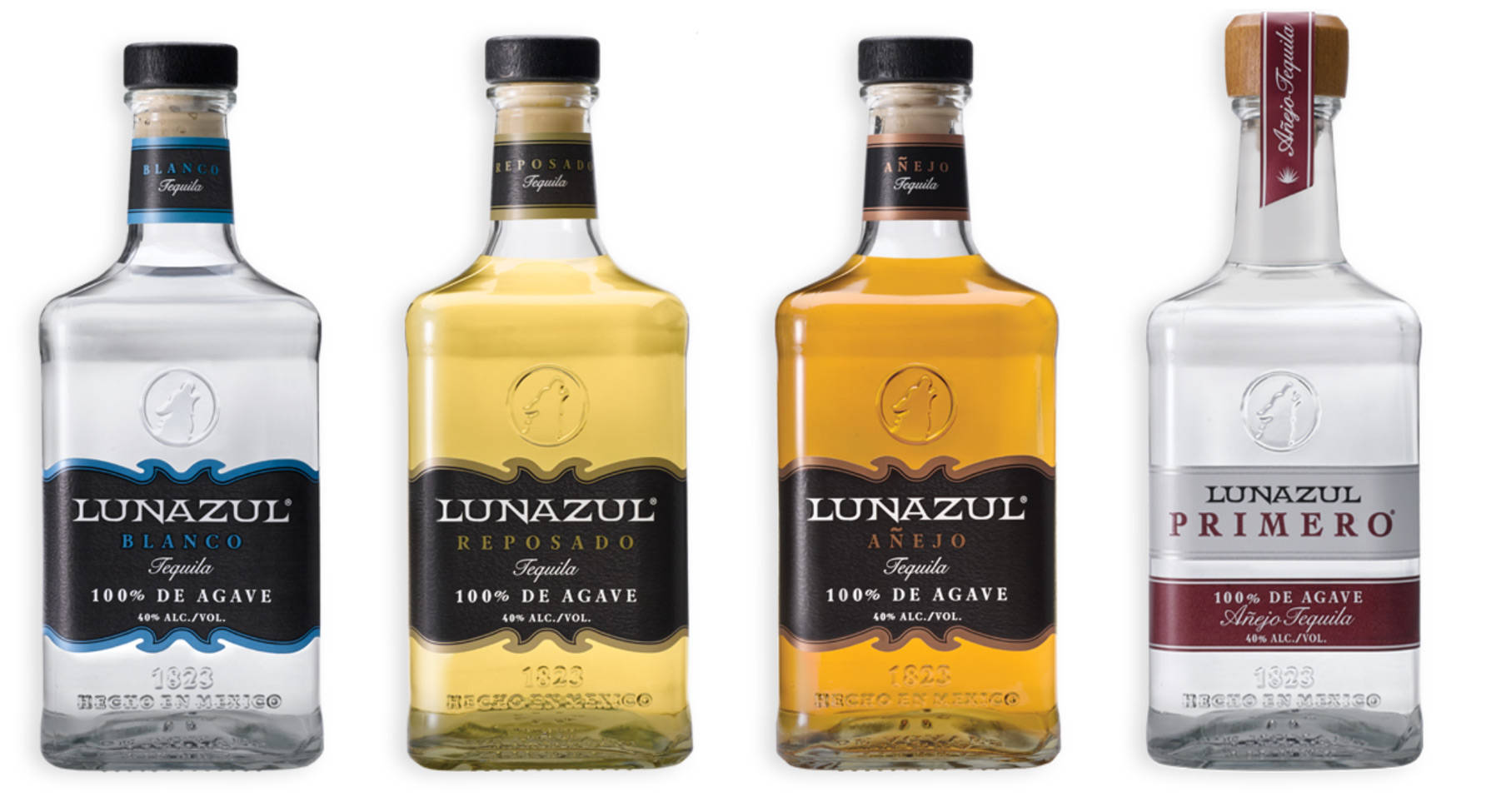 A Brilliant Showcase Of Lunazul Tequila Bottles Background