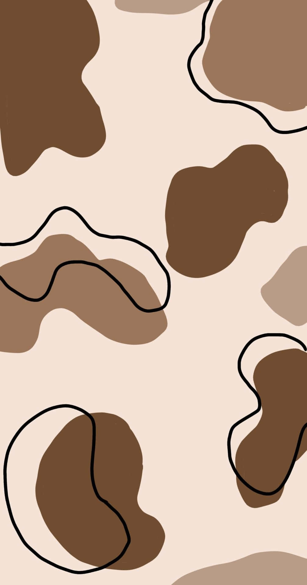 A Brown And Beige Camouflage Pattern Background