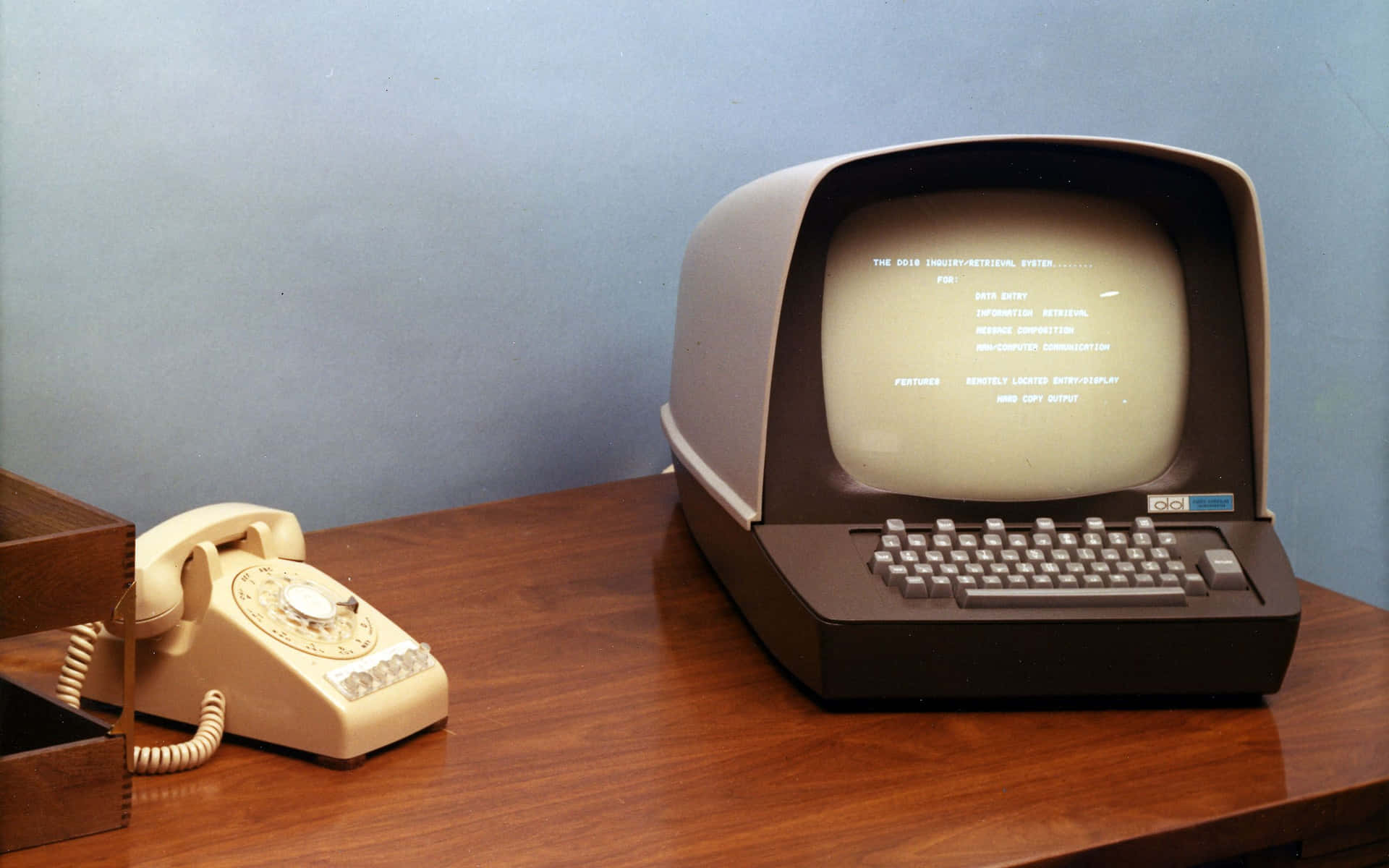 A Brown Wooden Desk Background