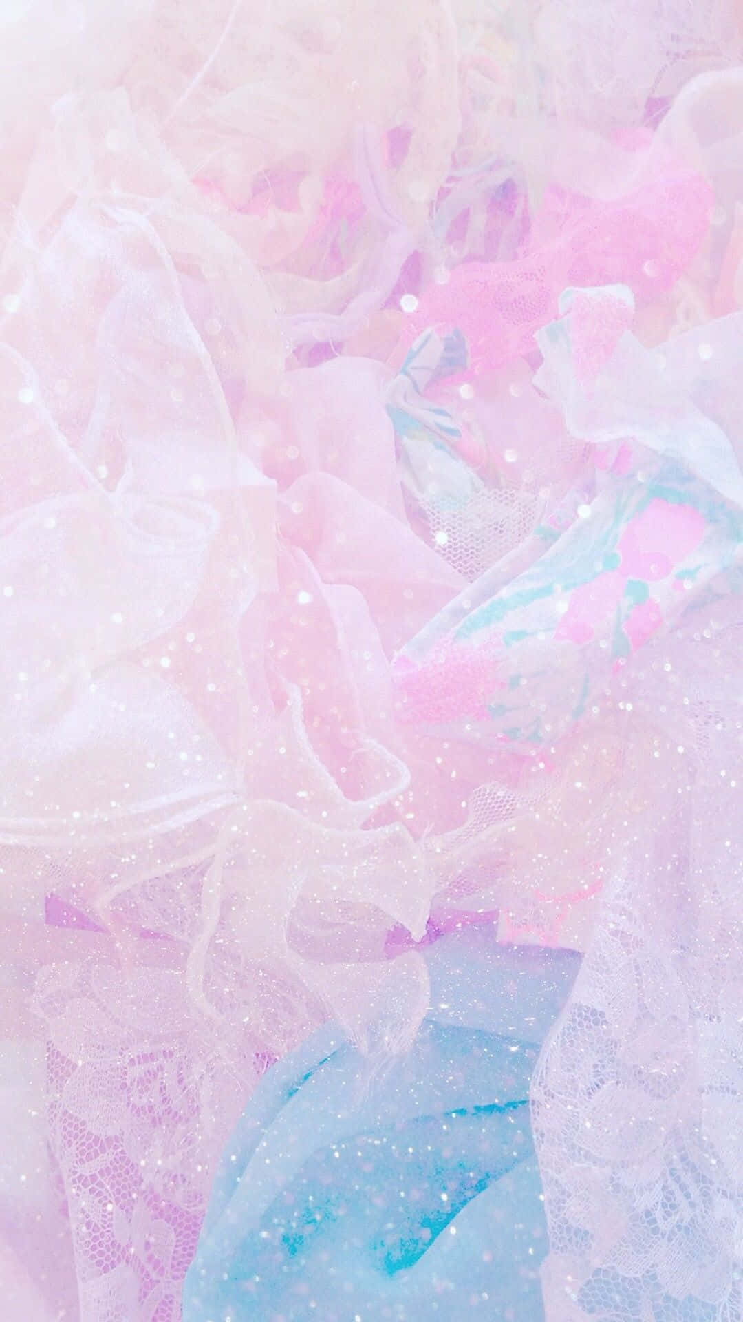 A Bunch Of Pink And Blue Tissue Paper Background