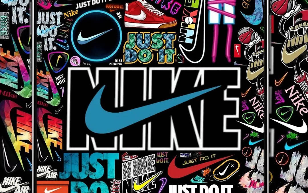 A Burst Of Color And Expression Found In This Nike Graffiti Artwork Background