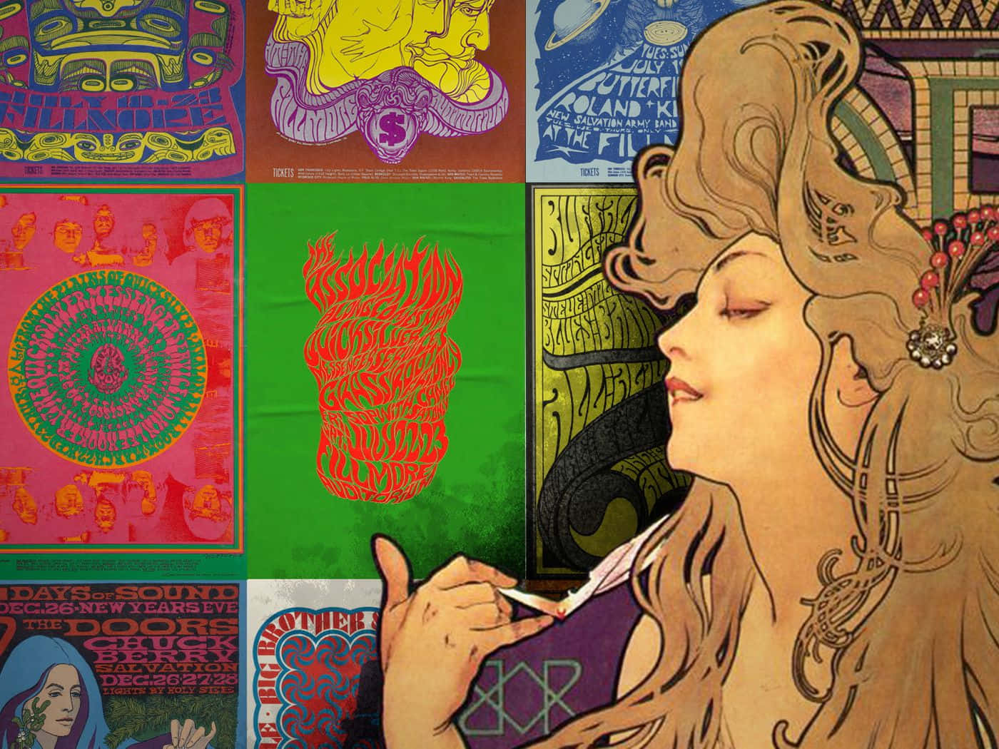 A Burst Of Color And Vibrancy #1960spsychedelic Background