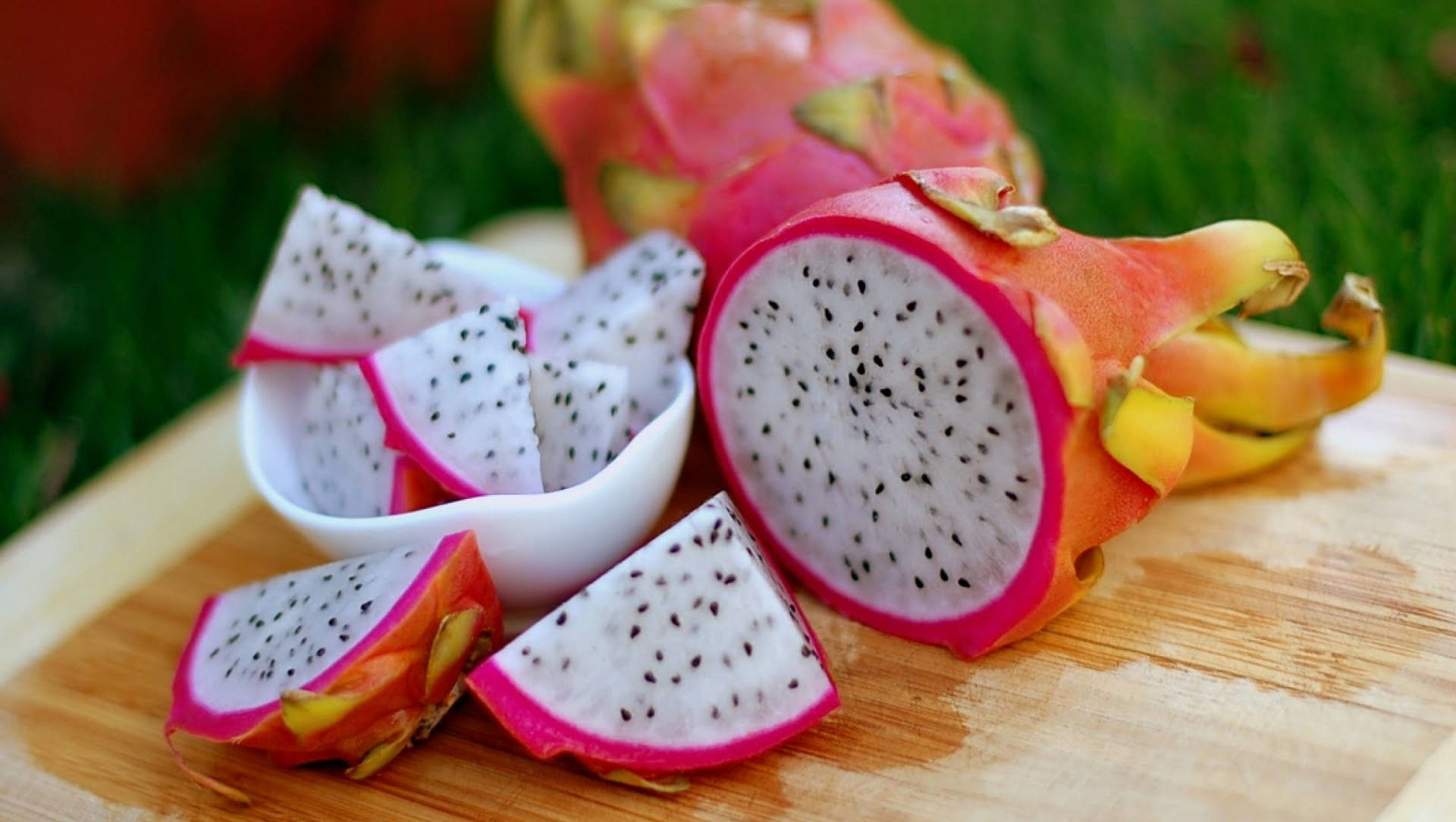 A Burst Of Exotic Flavor - Fresh, Sliced Dragonfruit