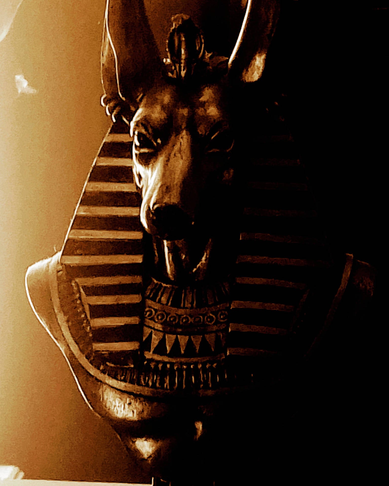 A Bust Of The God 4k Anubis Background