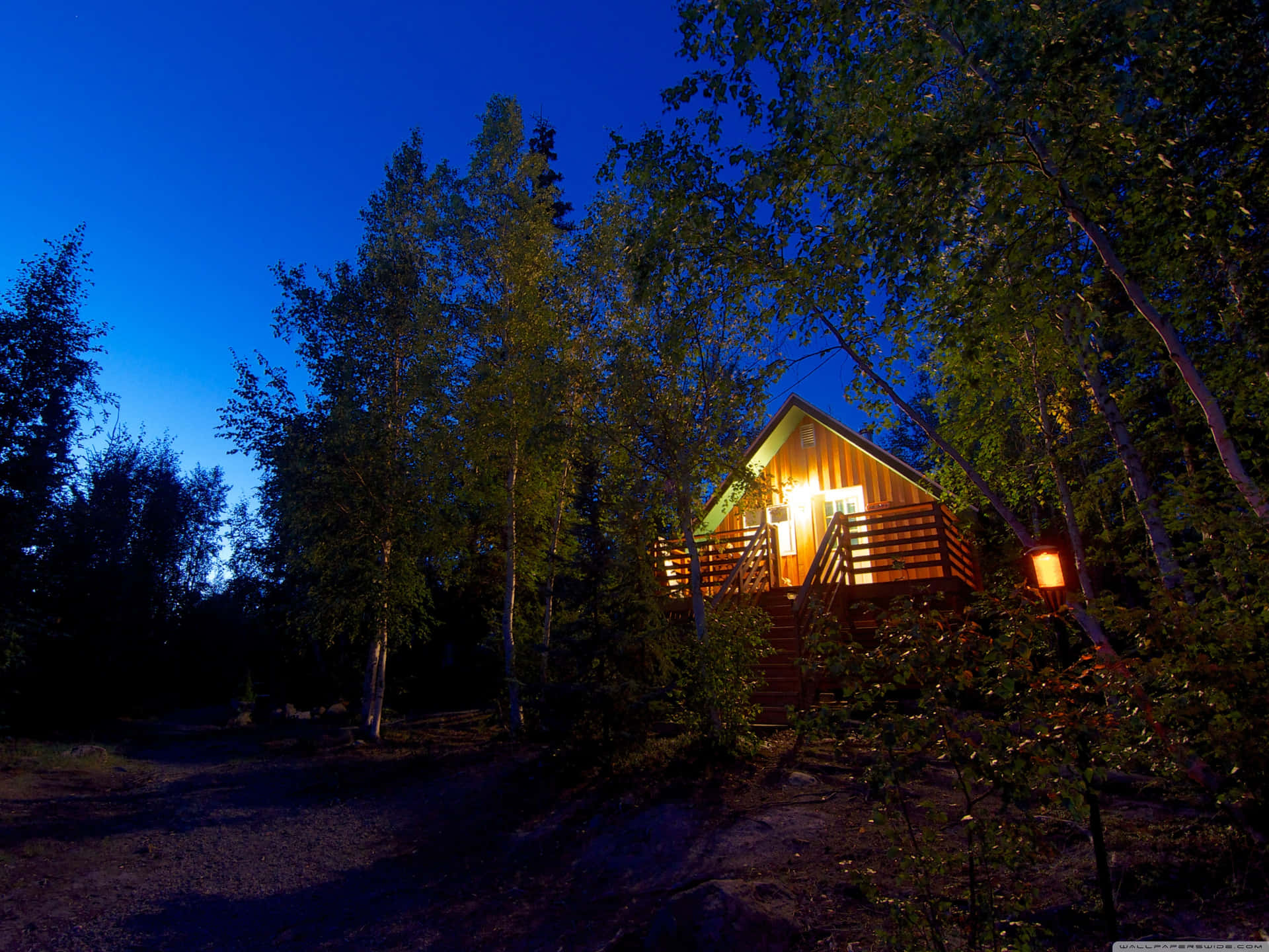 A Cabin In The Woods Background