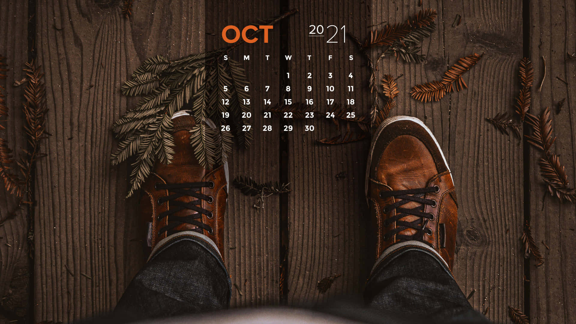 A Calendar With A Person's Feet On It Background