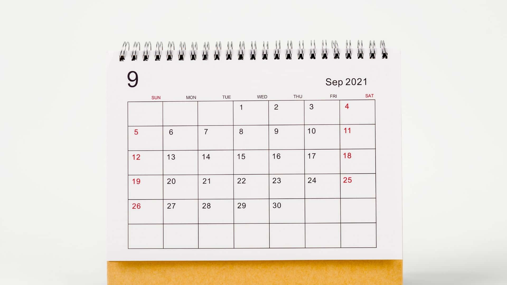 A Calendar With A Yellow Background Background