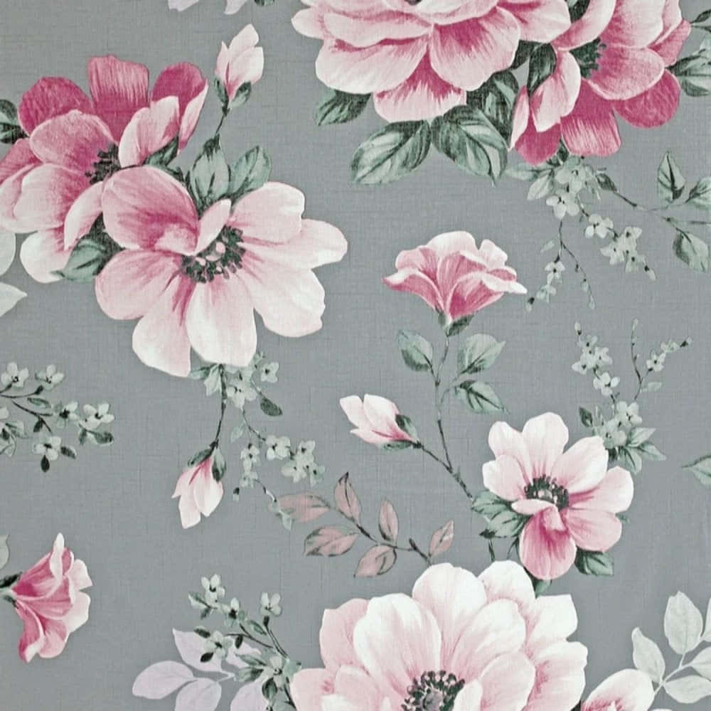 A Calming Blend Of Gray And Pink Highlights Background
