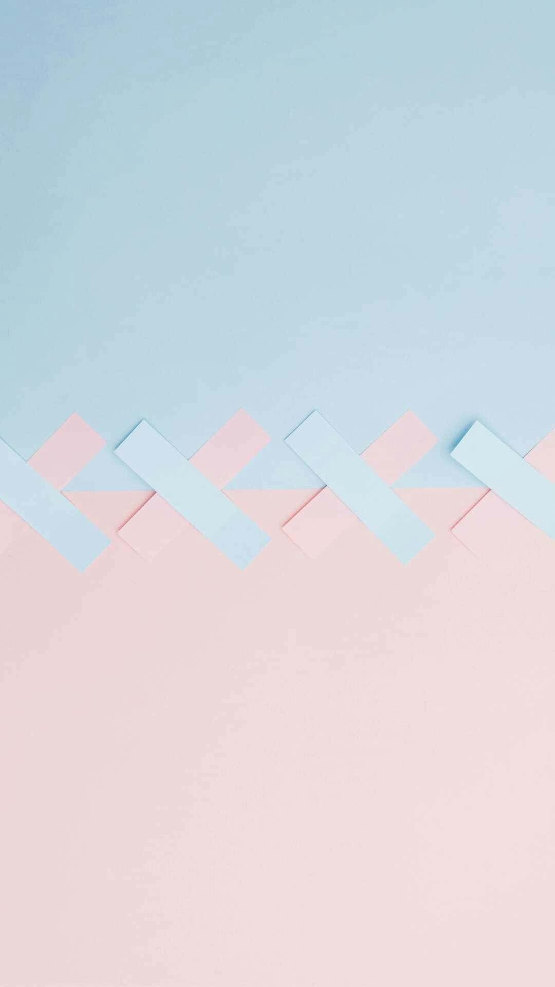 A Calming Pastel Blue And Pink Gradient Wallpaper. Background