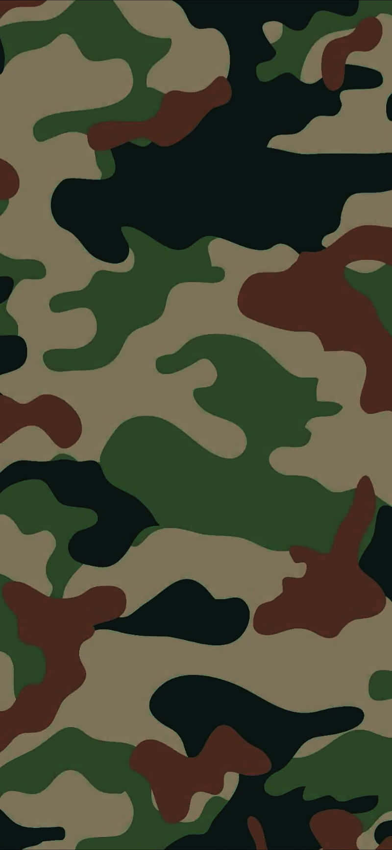 A Camouflage Pattern With A Brown And Green Color Background