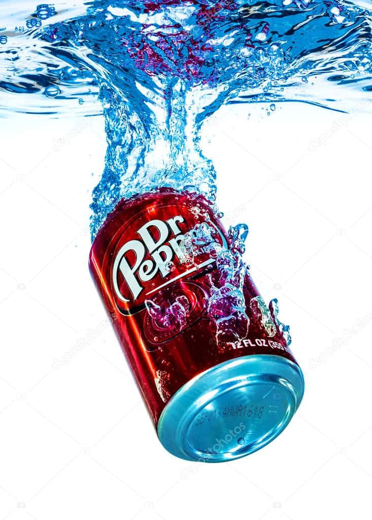 A Can Of Dr Pepper Floats In The Water Stock Photo 667995 Background