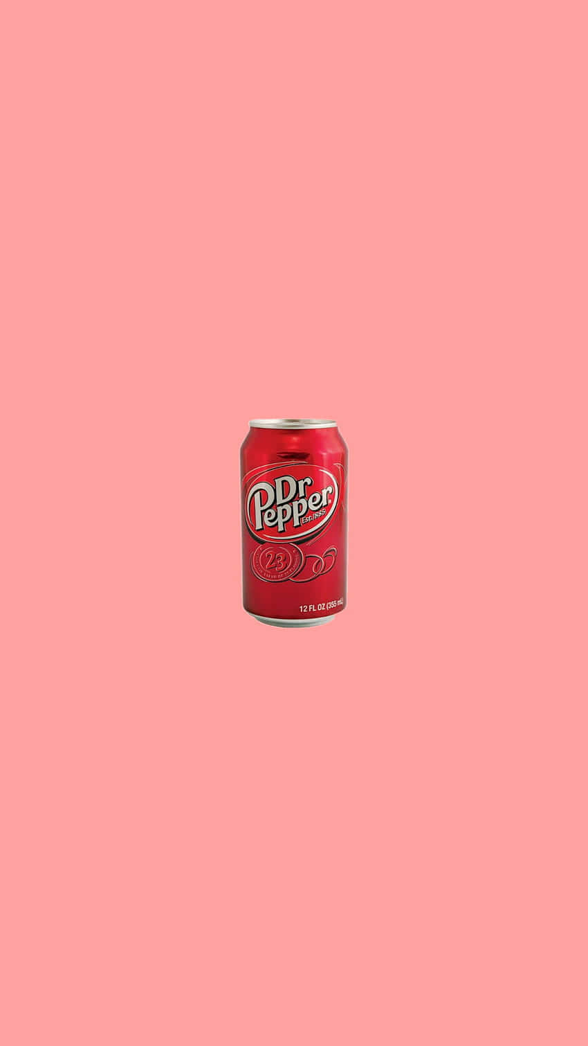 A Can Of Red Bull On A Pink Background