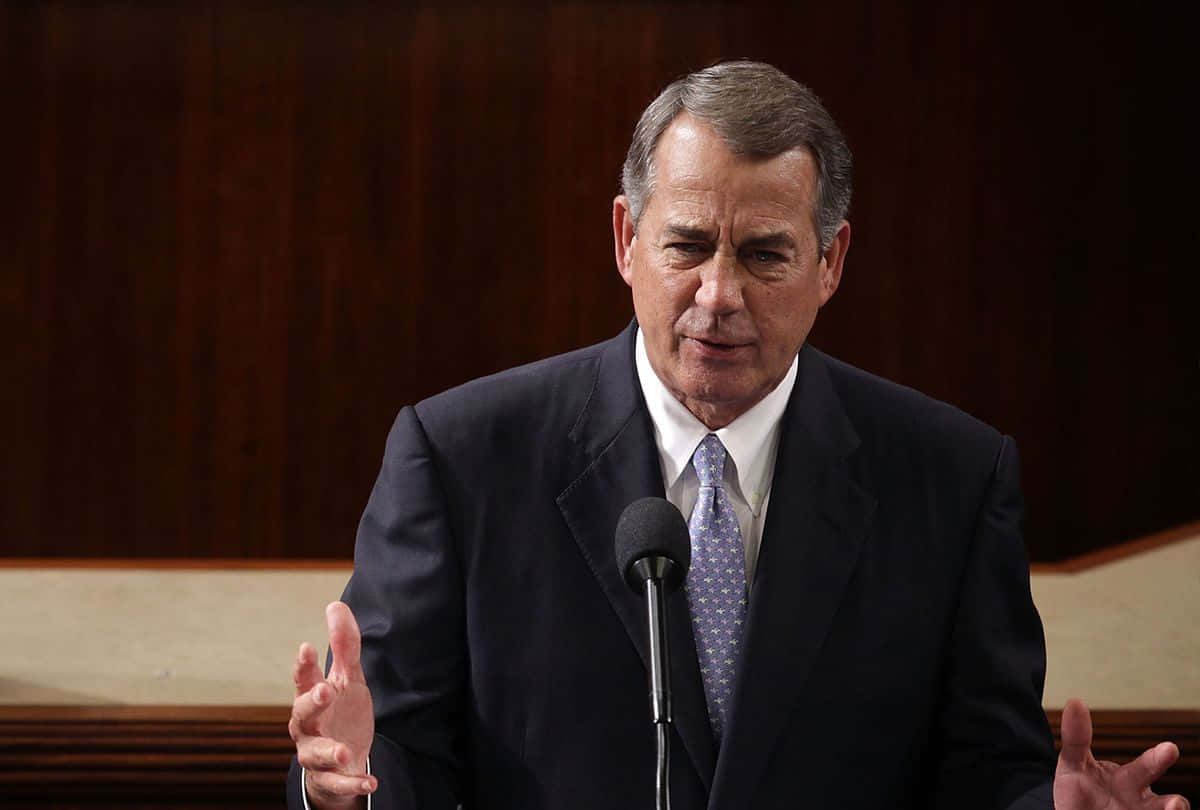 A Candid Moment With Former Speaker, John Boehner Background