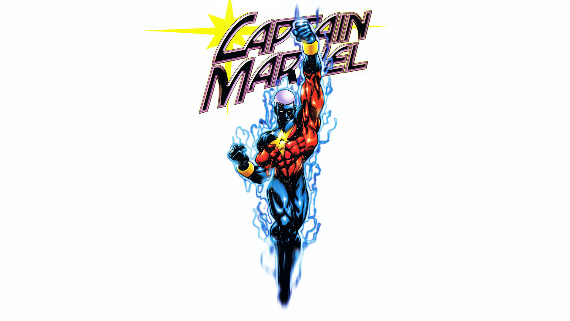 A Captain Marvel Computer Display Background